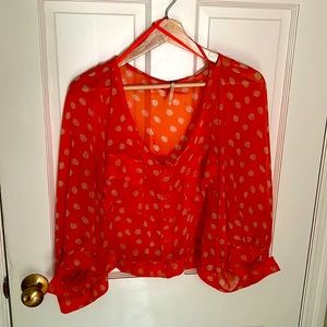 Free People Womens Sheer Top